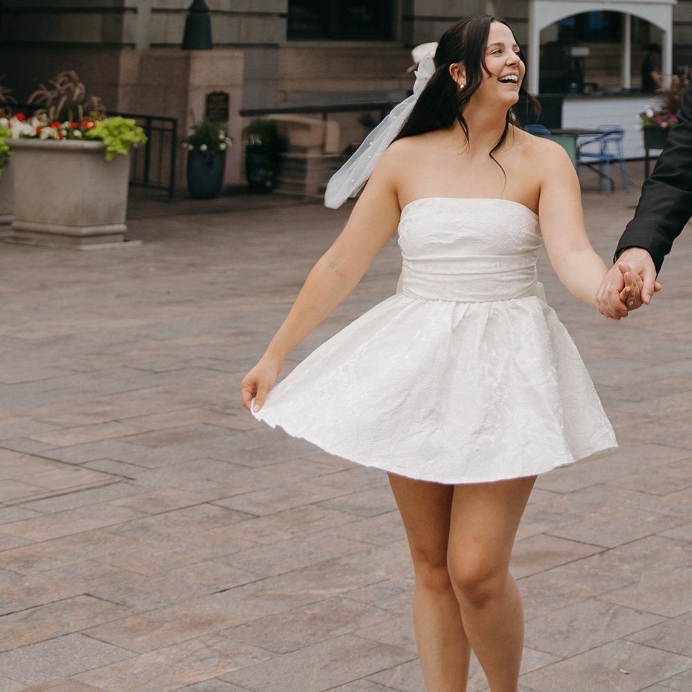 Elegant Cream Bridal Dress